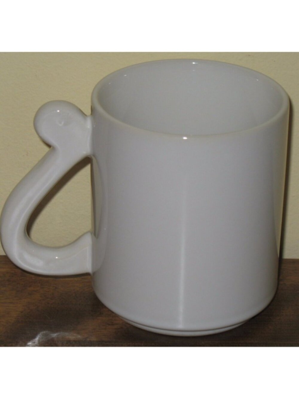 Gray Cat Coffee Mug with Tail Handle Vintage Cup - Picture 3 of 6